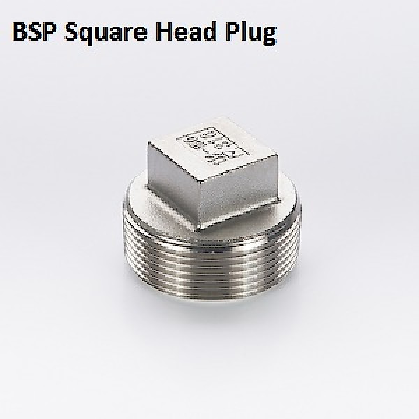 BSP Square Head Plug