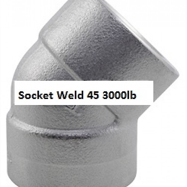 Socket Weld 45° Bend 3000lb
