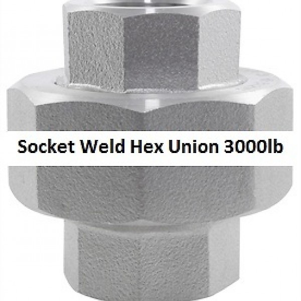 Socket Weld Hex Union 3000lb