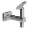 Square Adjustable Wall Bracket for Square or Flat Bar Top Rail